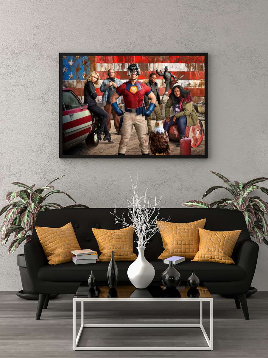 Peacemaker Dizi Tablo Siyah Çerçeveli Dizi Poster Duvar Tablo