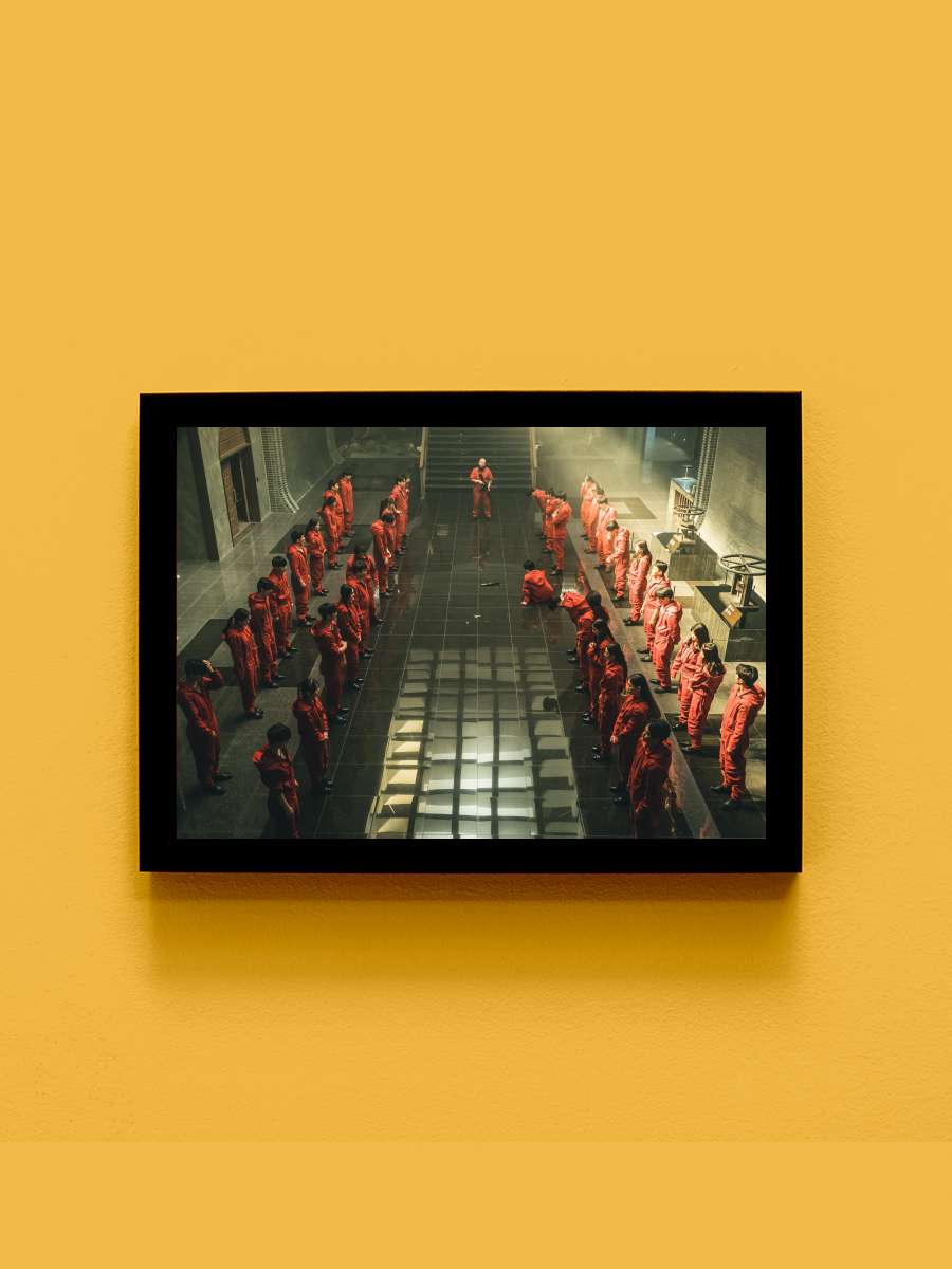 La Casa de Papel: Kore - 종이의 집: 공동경제구역 Dizi Tablo Siyah Çerçeveli Dizi Poster Duvar Tablo