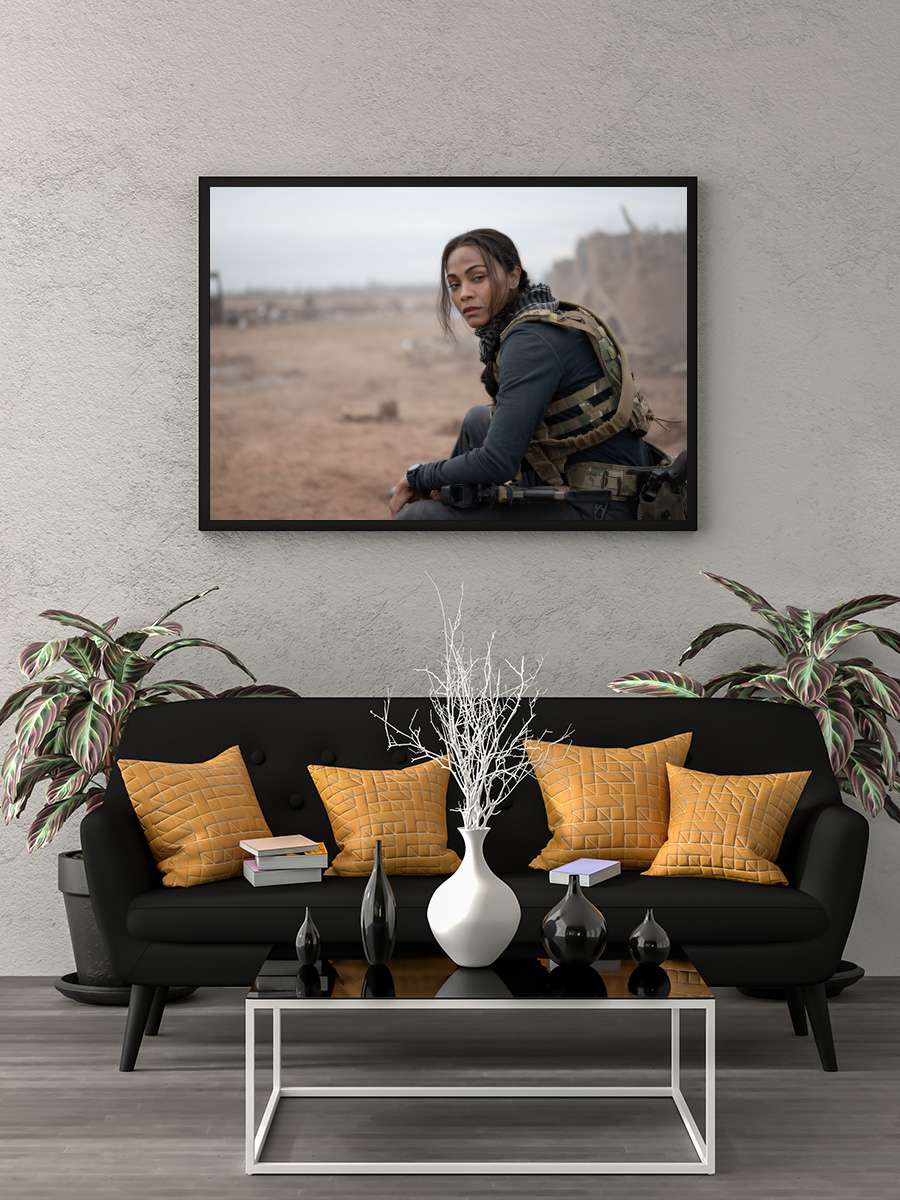 Lioness Dizi Tablo Siyah Çerçeveli Dizi Poster Duvar Tablo