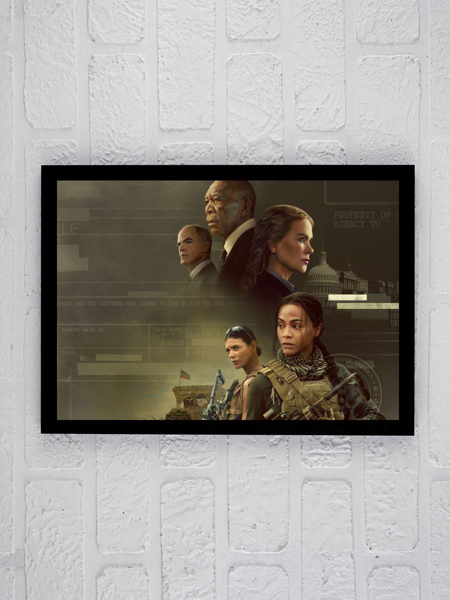 Lioness Dizi Tablo Siyah Çerçeveli Dizi Poster Duvar Tablo