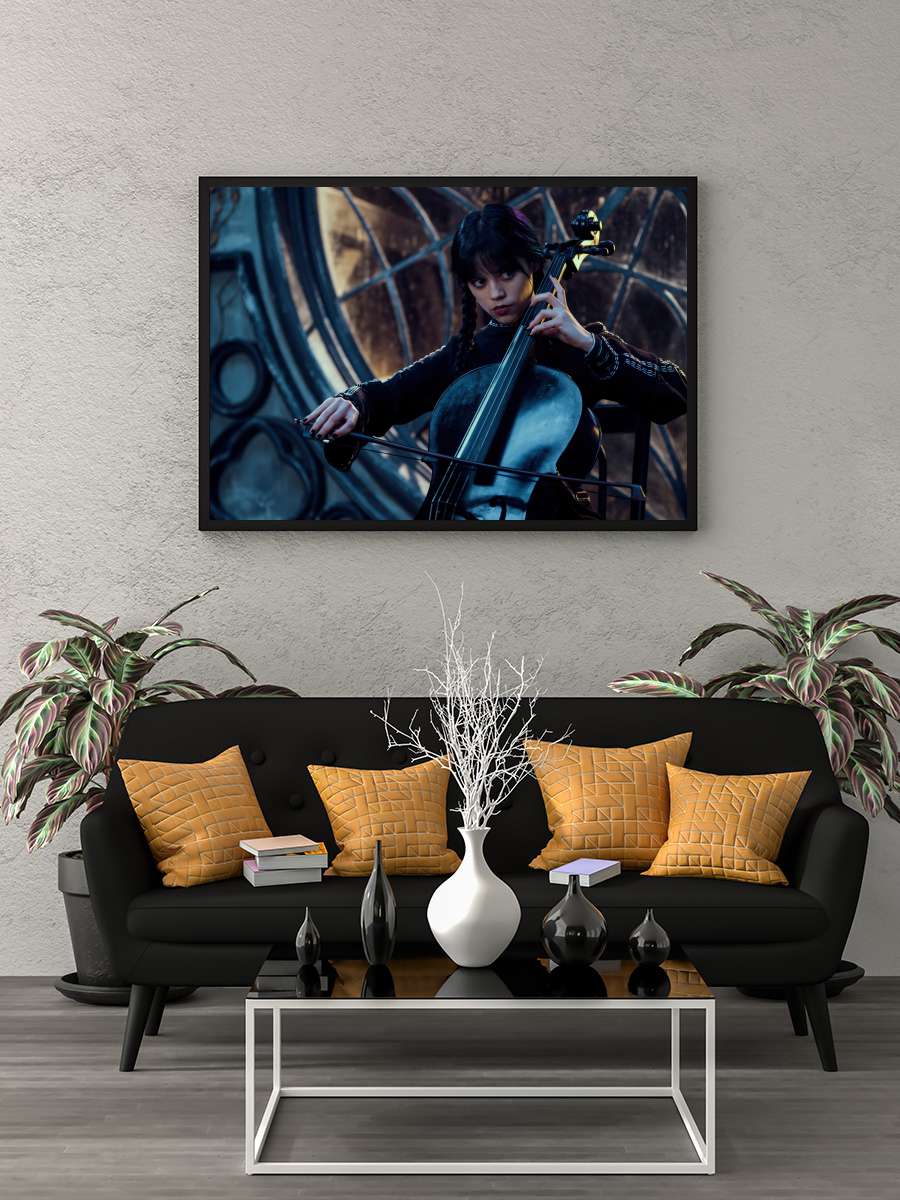 Wednesday Dizi Tablo Siyah Çerçeveli Dizi Poster Duvar Tablo