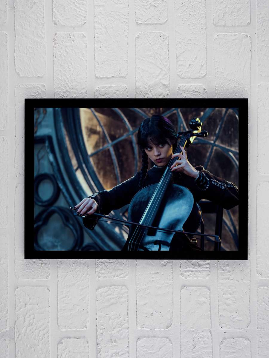 Wednesday Dizi Tablo Siyah Çerçeveli Dizi Poster Duvar Tablo