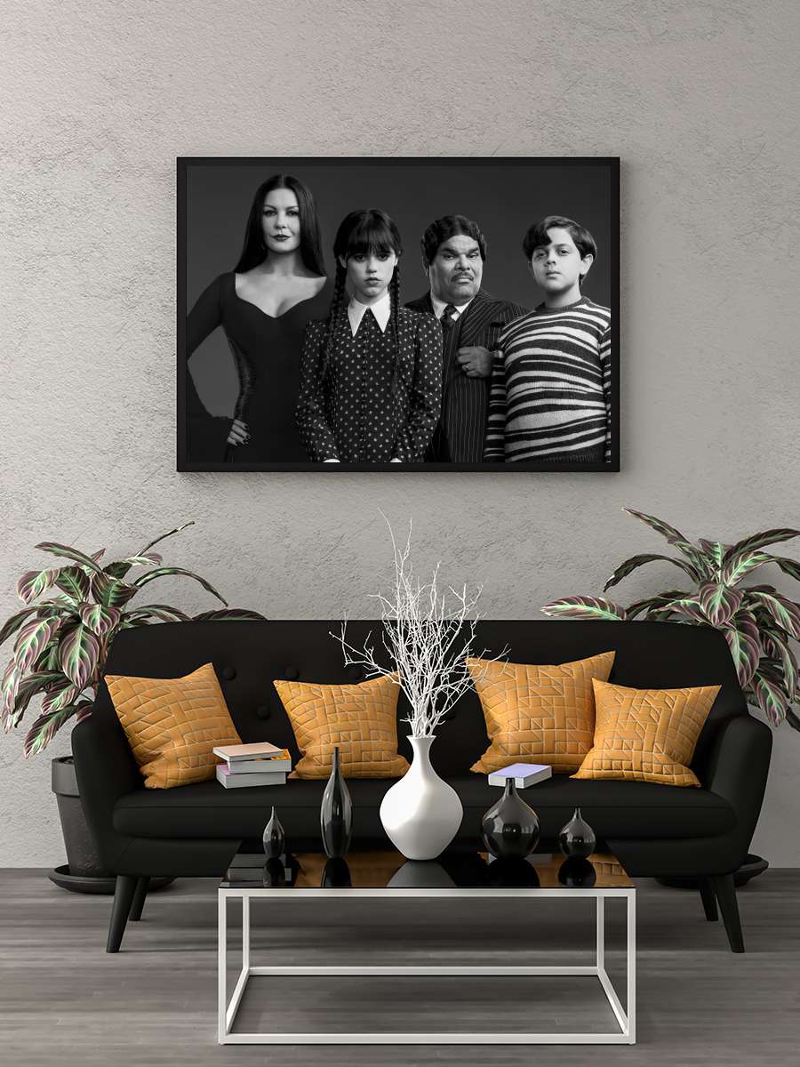 Wednesday Dizi Tablo Siyah Çerçeveli Dizi Poster Duvar Tablo