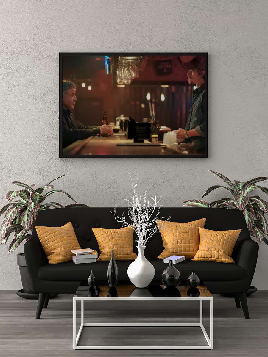 Tulsa King Dizi Tablo Siyah Çerçeveli Dizi Poster Duvar Tablo