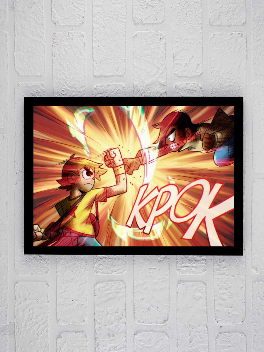 Scott Pilgrim Takes Off Dizi Tablo Siyah Çerçeveli Dizi Poster Duvar Tablo