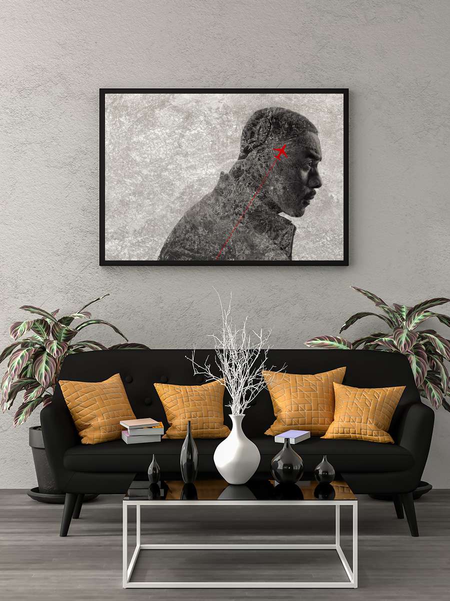 Hijack Dizi Tablo Siyah Çerçeveli Dizi Poster Duvar Tablo