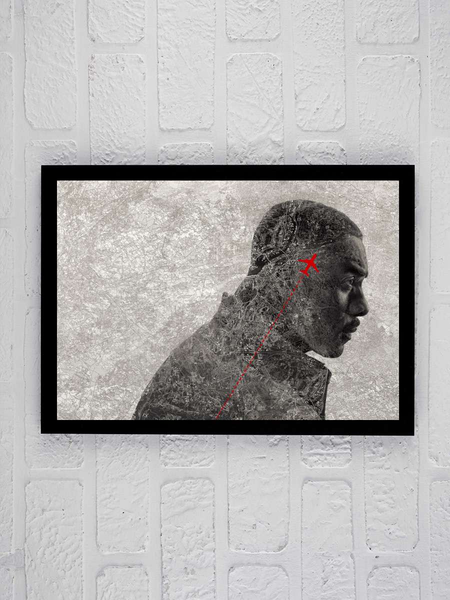 Hijack Dizi Tablo Siyah Çerçeveli Dizi Poster Duvar Tablo