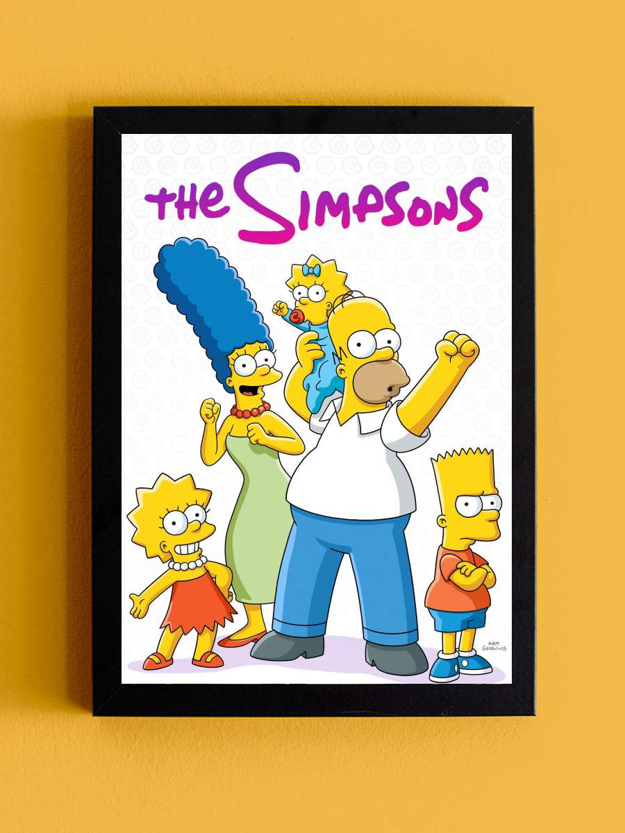 The Simpsons Dizi Tablo Siyah Çerçeveli Dizi Poster Duvar Tablo - En İyi Fiyatlarla