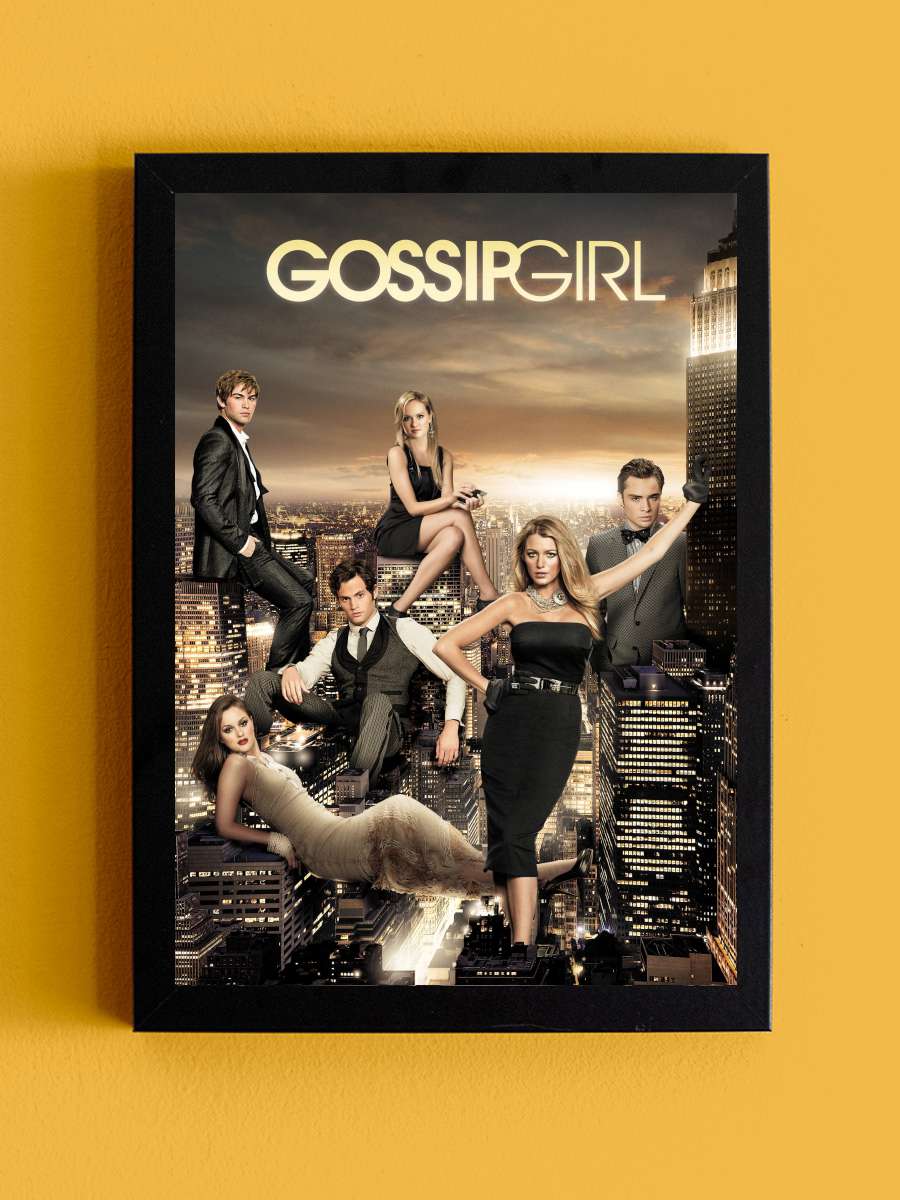 Gossip Girl Dizi Tablo Siyah Çerçeveli Dizi Poster Duvar Tablo - En İyi Fiyatlarla