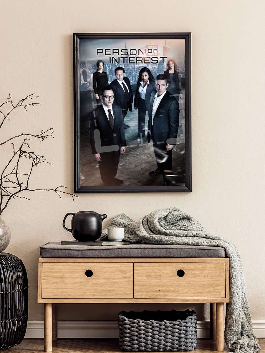 Person of Interest Dizi Tablo Siyah Çerçeveli Dizi Poster Duvar Tablo
