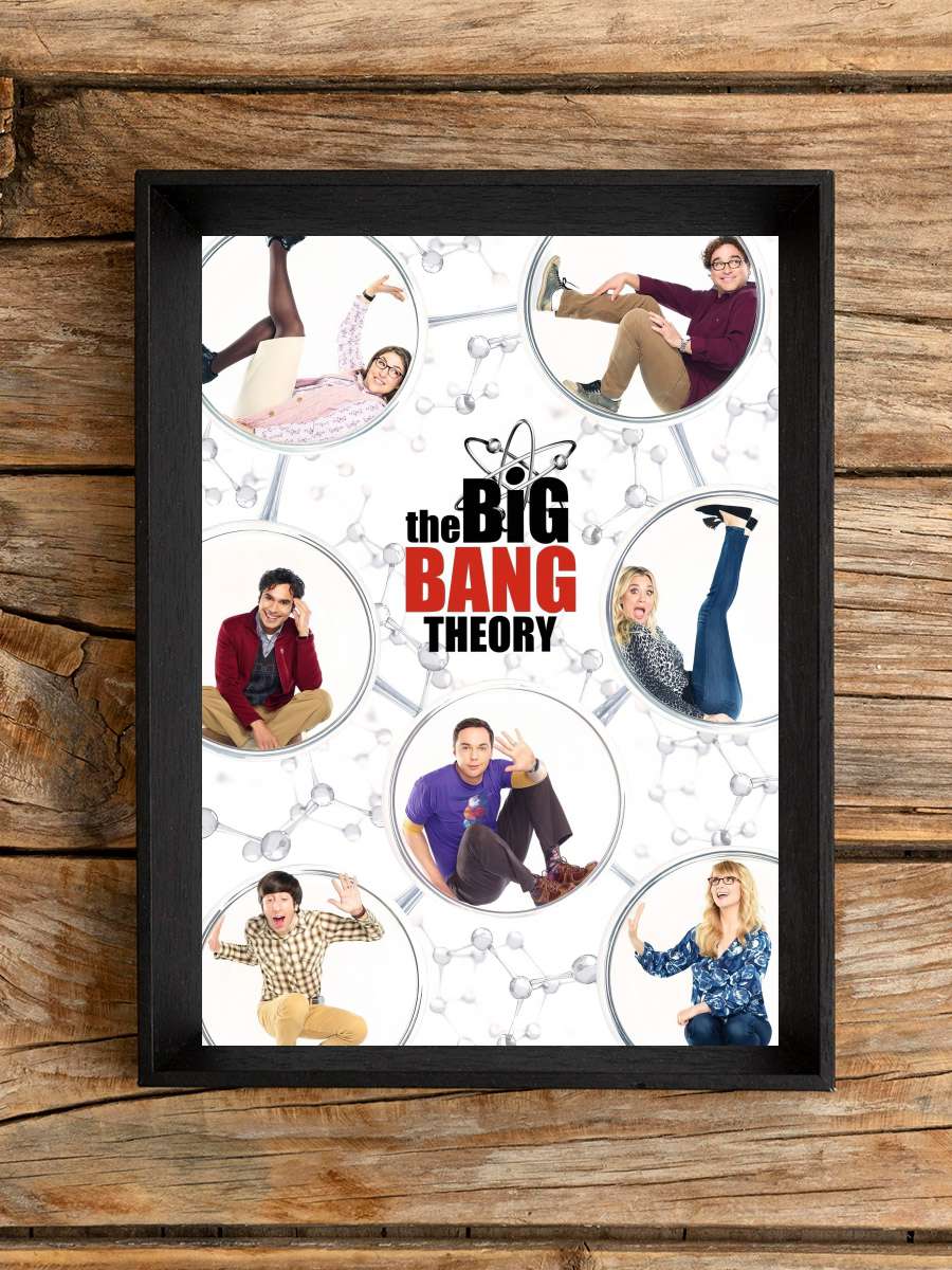 The Big Bang Theory Dizi Tablo Siyah Çerçeveli Dizi Poster Duvar Tablo
