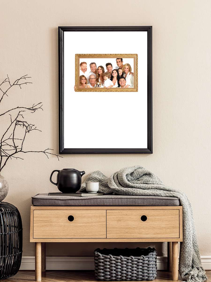 Modern Family Dizi Tablo Siyah Çerçeveli Dizi Poster Duvar Tablo