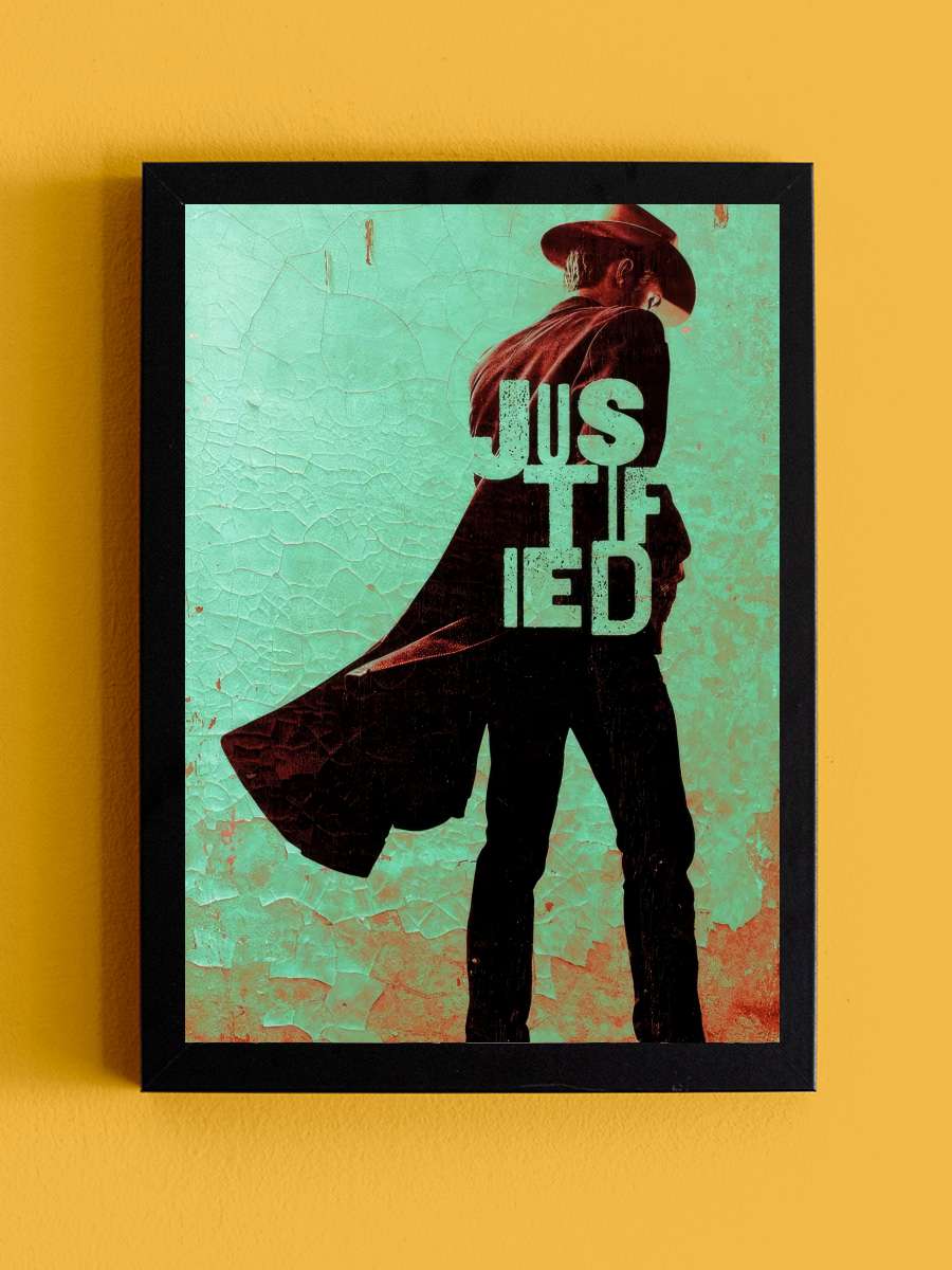 Justified Dizi Tablo Siyah Çerçeveli Dizi Poster Duvar Tablo - En İyi Fiyatlarla