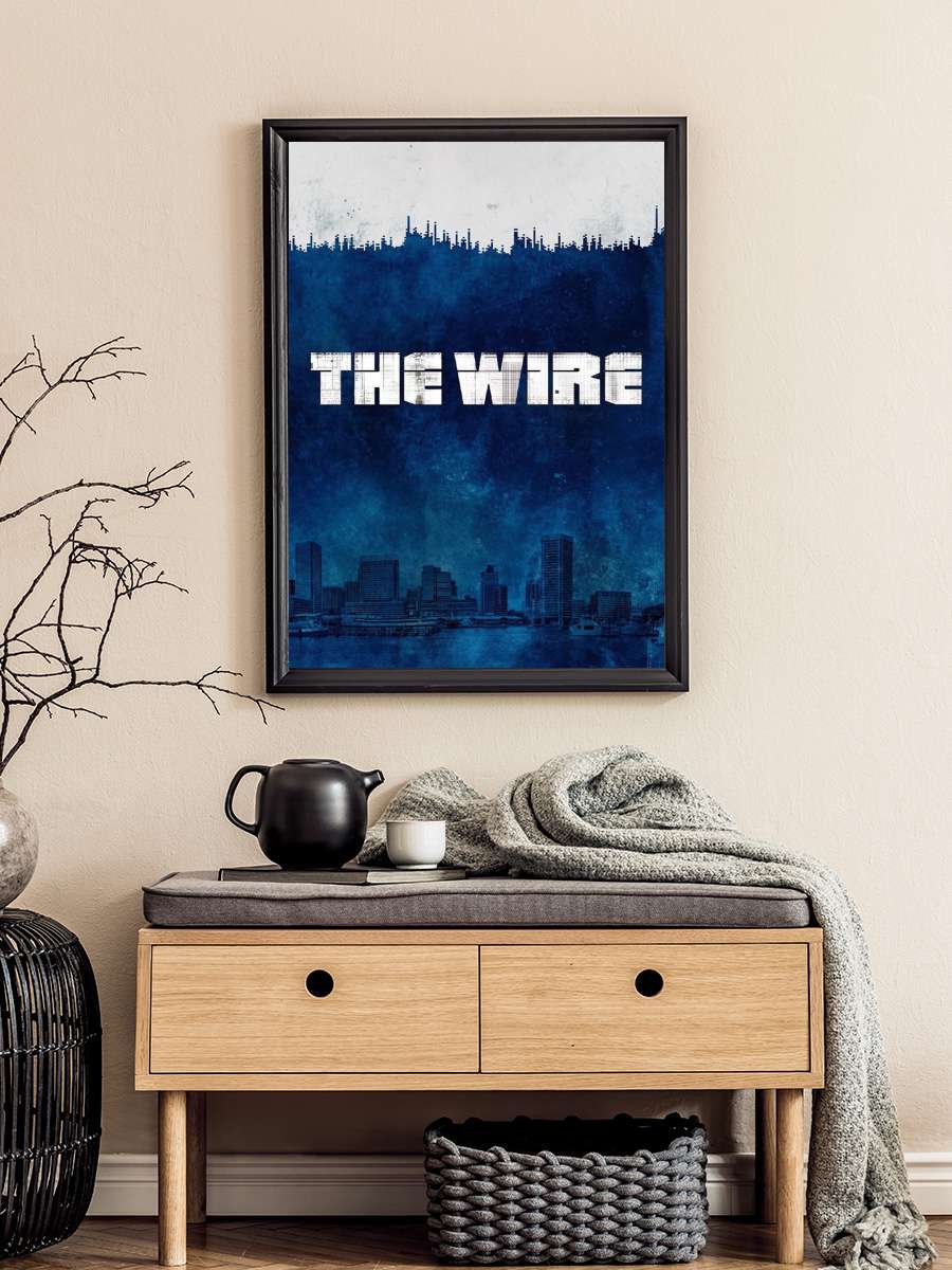 The Wire Dizi Tablo Siyah Çerçeveli Dizi Poster Duvar Tablo