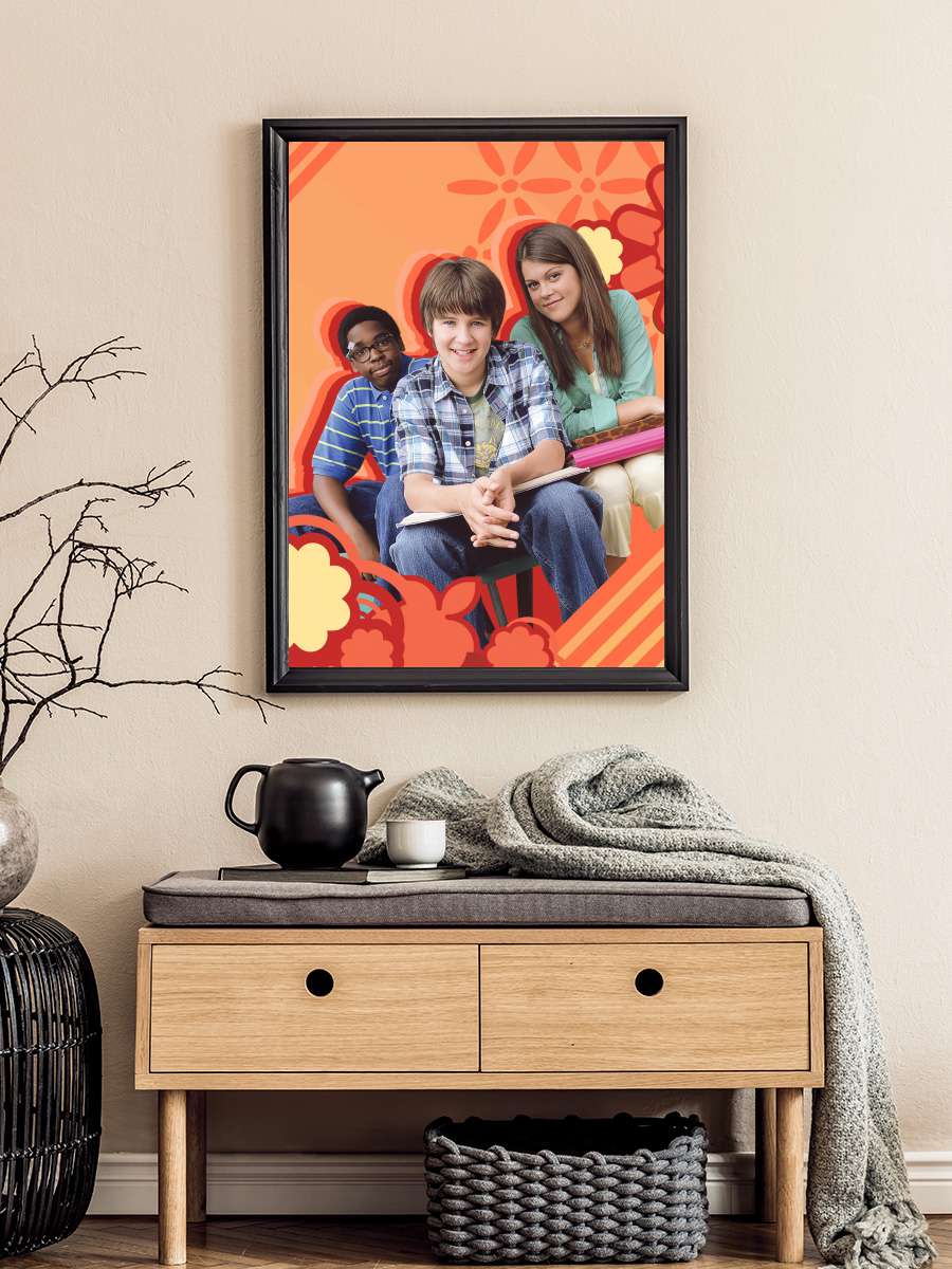 Ned's Declassified School Survival Guide Dizi Tablo Siyah Çerçeveli Dizi Poster Duvar Tablo