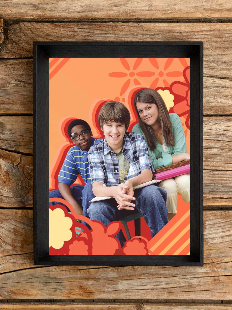 Ned's Declassified School Survival Guide Dizi Tablo Siyah Çerçeveli Dizi Poster Duvar Tablo