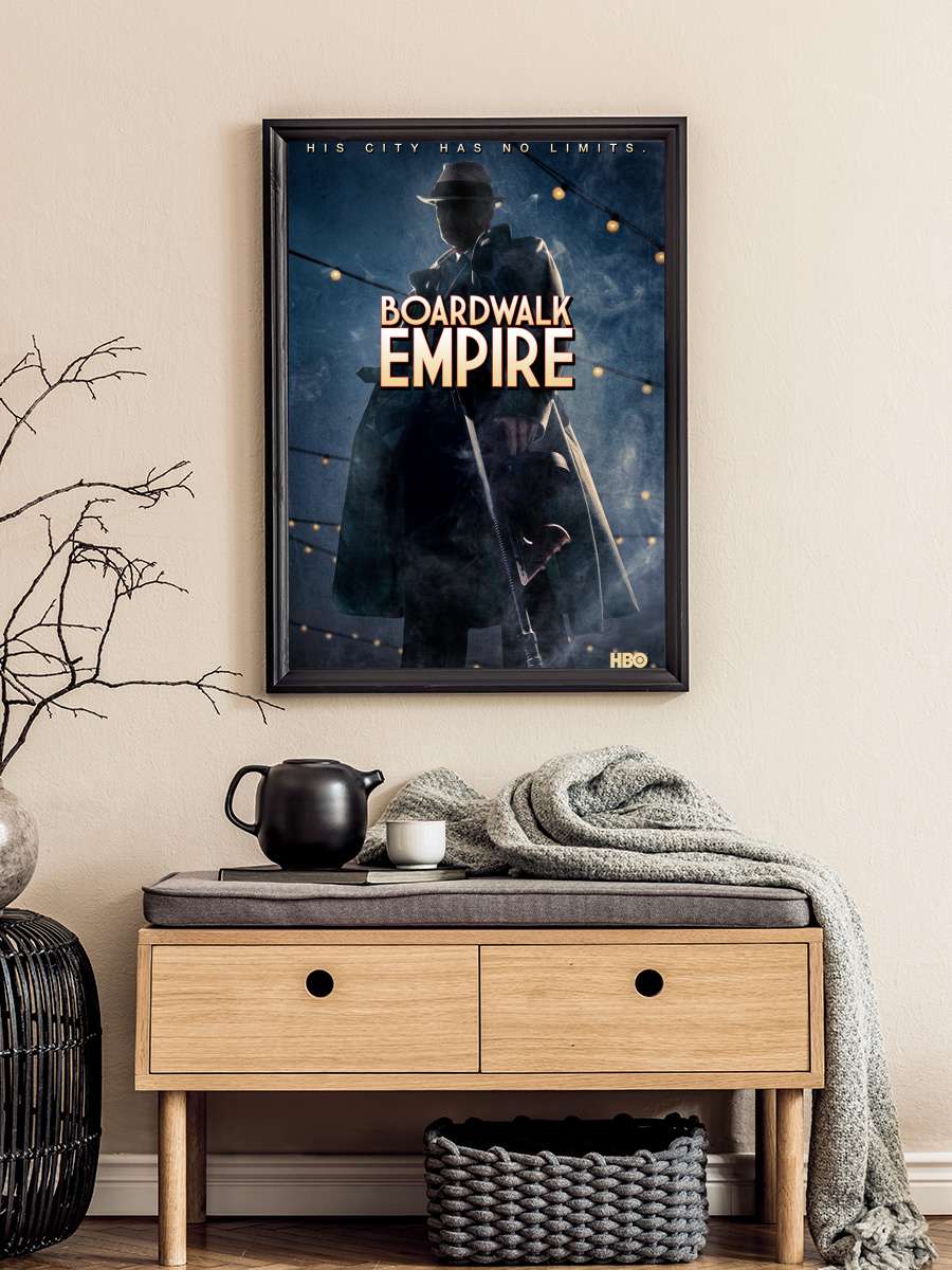 Boardwalk Empire Dizi Tablo Siyah Çerçeveli Dizi Poster Duvar Tablo