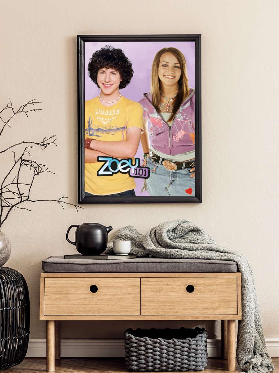 Zoey 101 Dizi Tablo Siyah Çerçeveli Dizi Poster Duvar Tablo