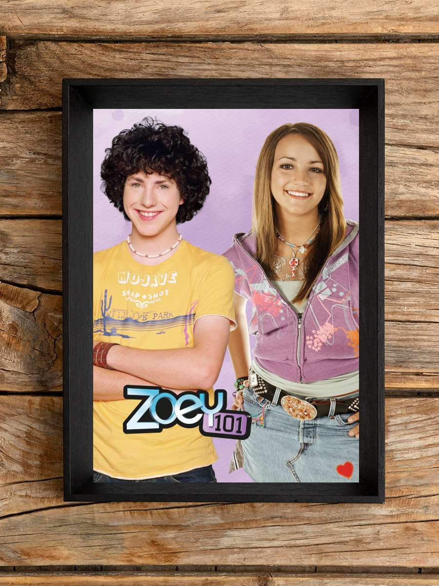 Zoey 101 Dizi Tablo Siyah Çerçeveli Dizi Poster Duvar Tablo
