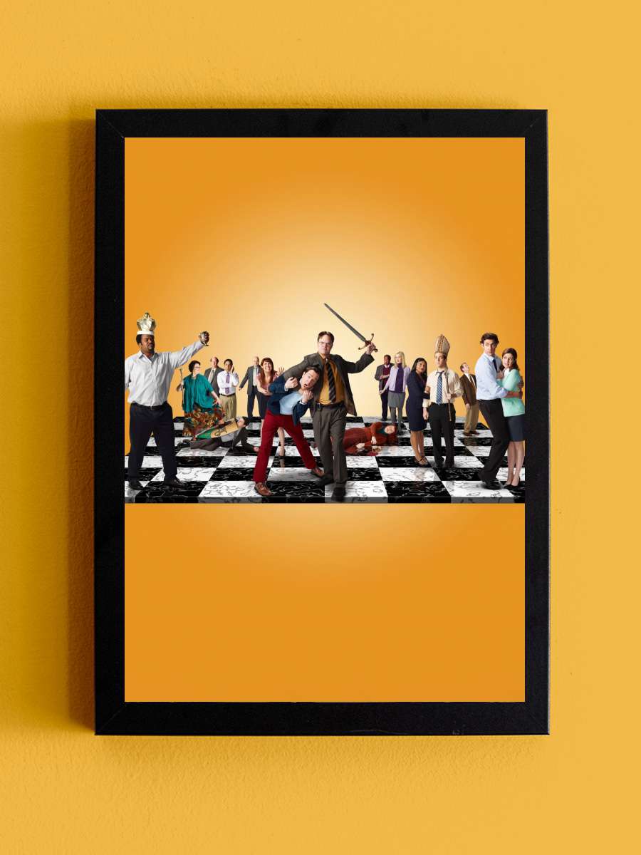 ‎Ofis‎ - The Office Dizi Tablo Siyah Çerçeveli Dizi Poster Duvar Tablo