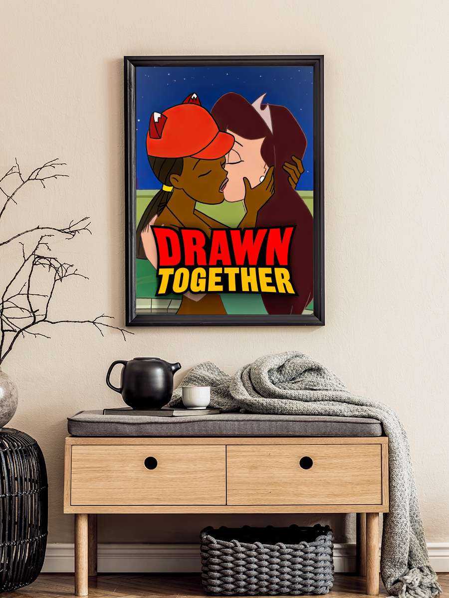 Drawn Together Dizi Tablo Siyah Çerçeveli Dizi Poster Duvar Tablo