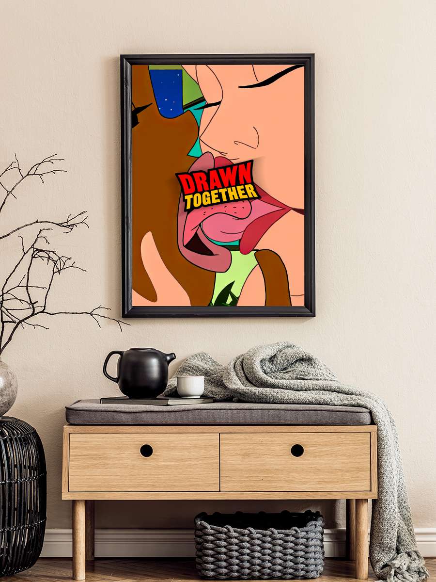 Drawn Together Dizi Tablo Siyah Çerçeveli Dizi Poster Duvar Tablo