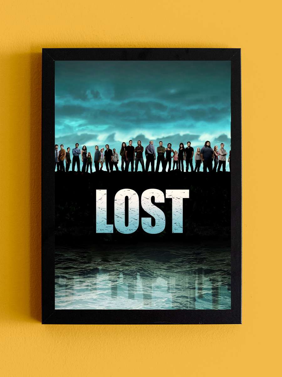 Lost Dizi Tablo Siyah Çerçeveli Dizi Poster Duvar Tablo - En İyi Fiyatlarla