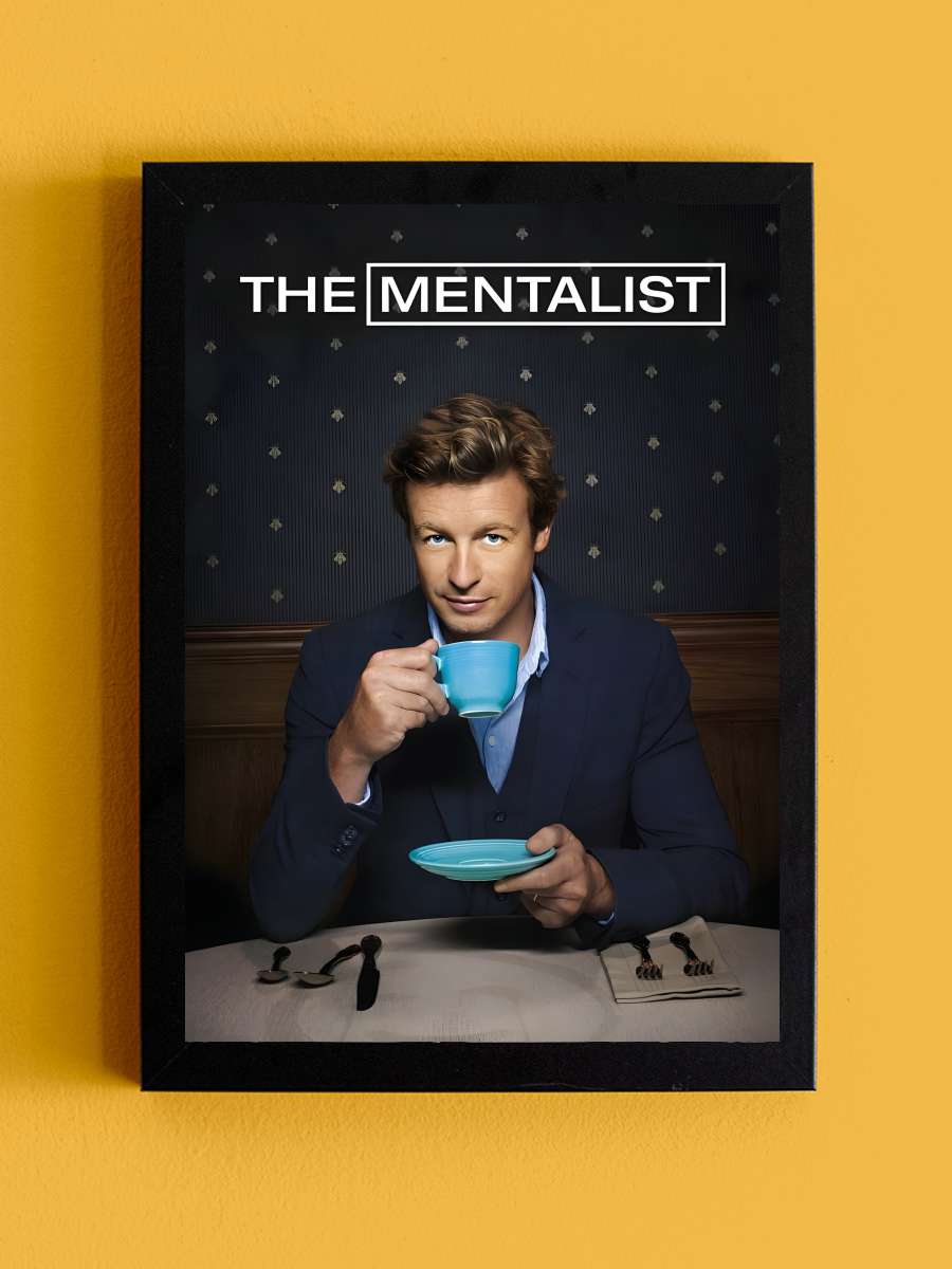 The Mentalist Dizi Tablo Siyah Çerçeveli Dizi Poster Duvar Tablo - En İyi Fiyatlarla