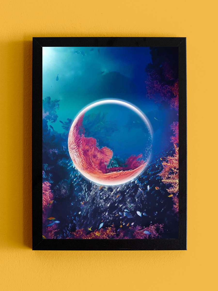 The Blue Planet Dizi Tablo Siyah Çerçeveli Dizi Poster Duvar Tablo