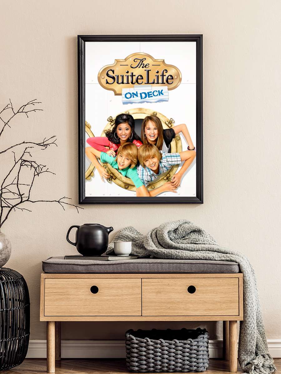 Zack ve Cody Güvertede - The Suite Life on Deck Dizi Tablo Siyah Çerçeveli Dizi Poster Duvar Tablo