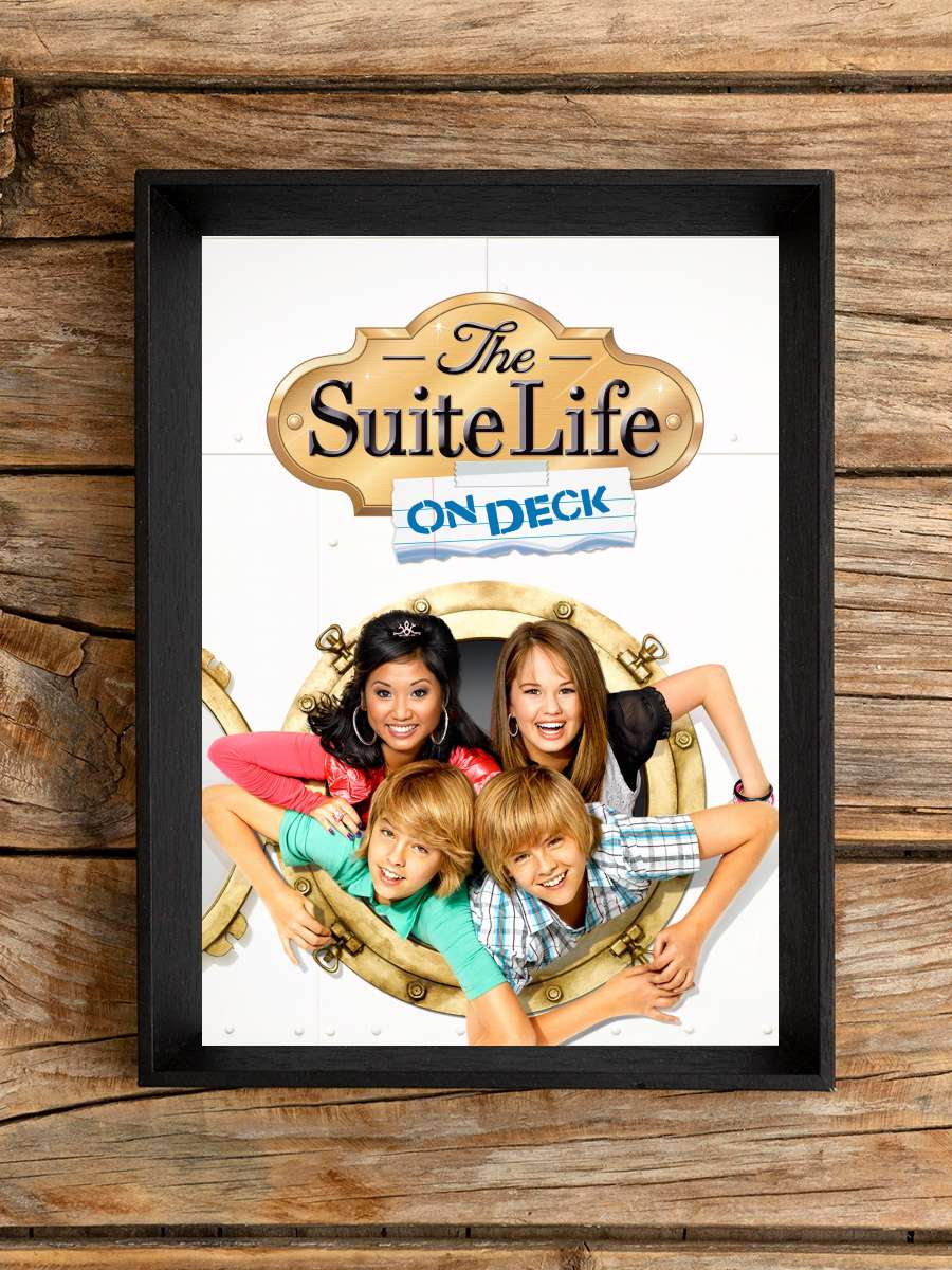 Zack ve Cody Güvertede - The Suite Life on Deck Dizi Tablo Siyah Çerçeveli Dizi Poster Duvar Tablo