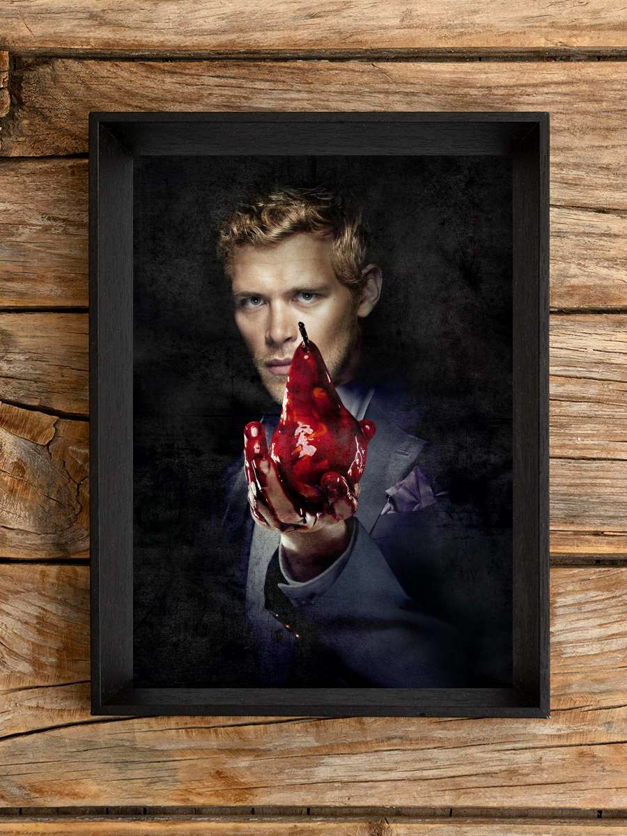 The Vampire Diaries Dizi Tablo Siyah Çerçeveli Dizi Poster Duvar Tablo