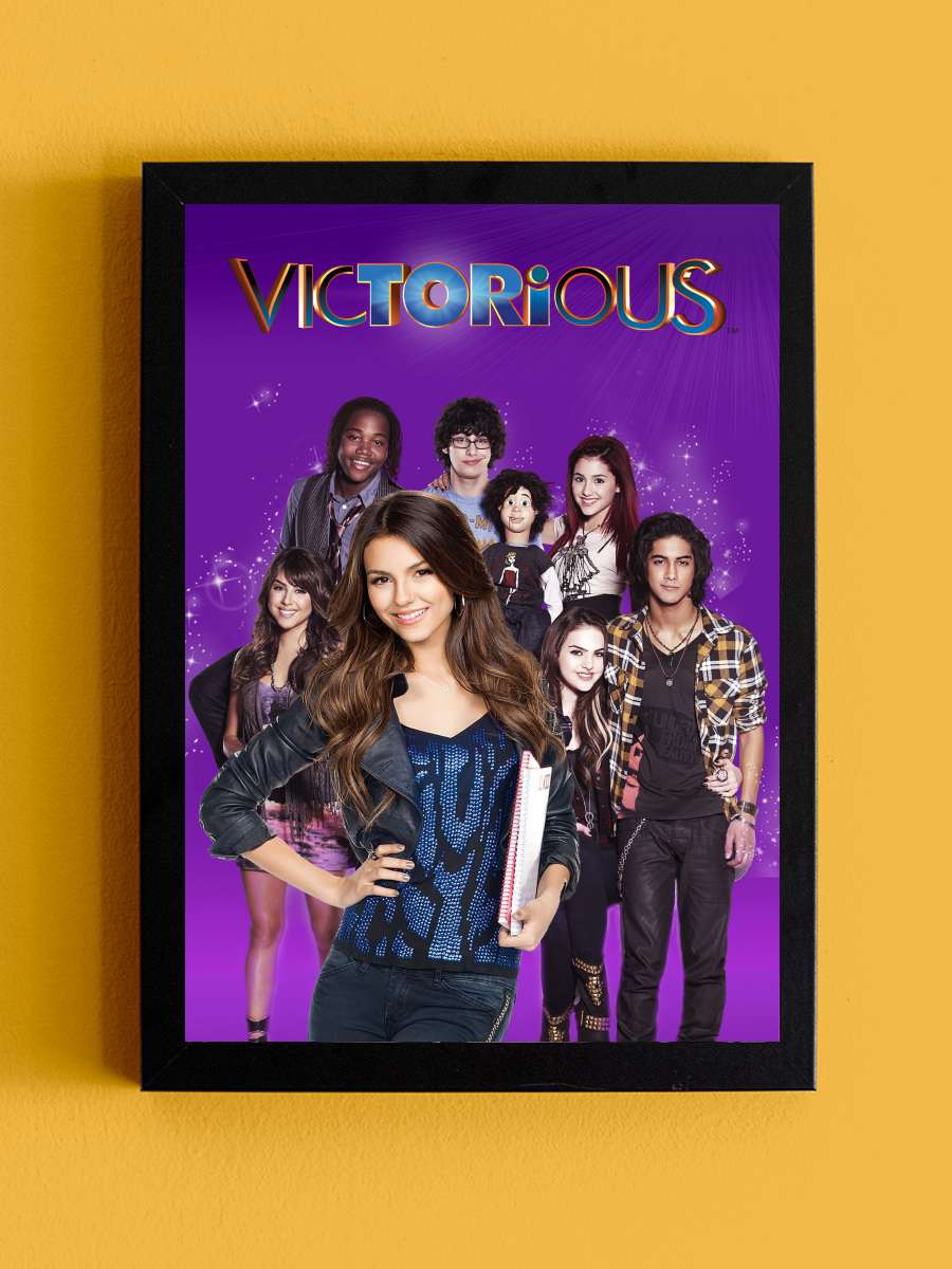 Victorious Dizi Tablo Siyah Çerçeveli Dizi Poster Duvar Tablo - En İyi Fiyatlarla