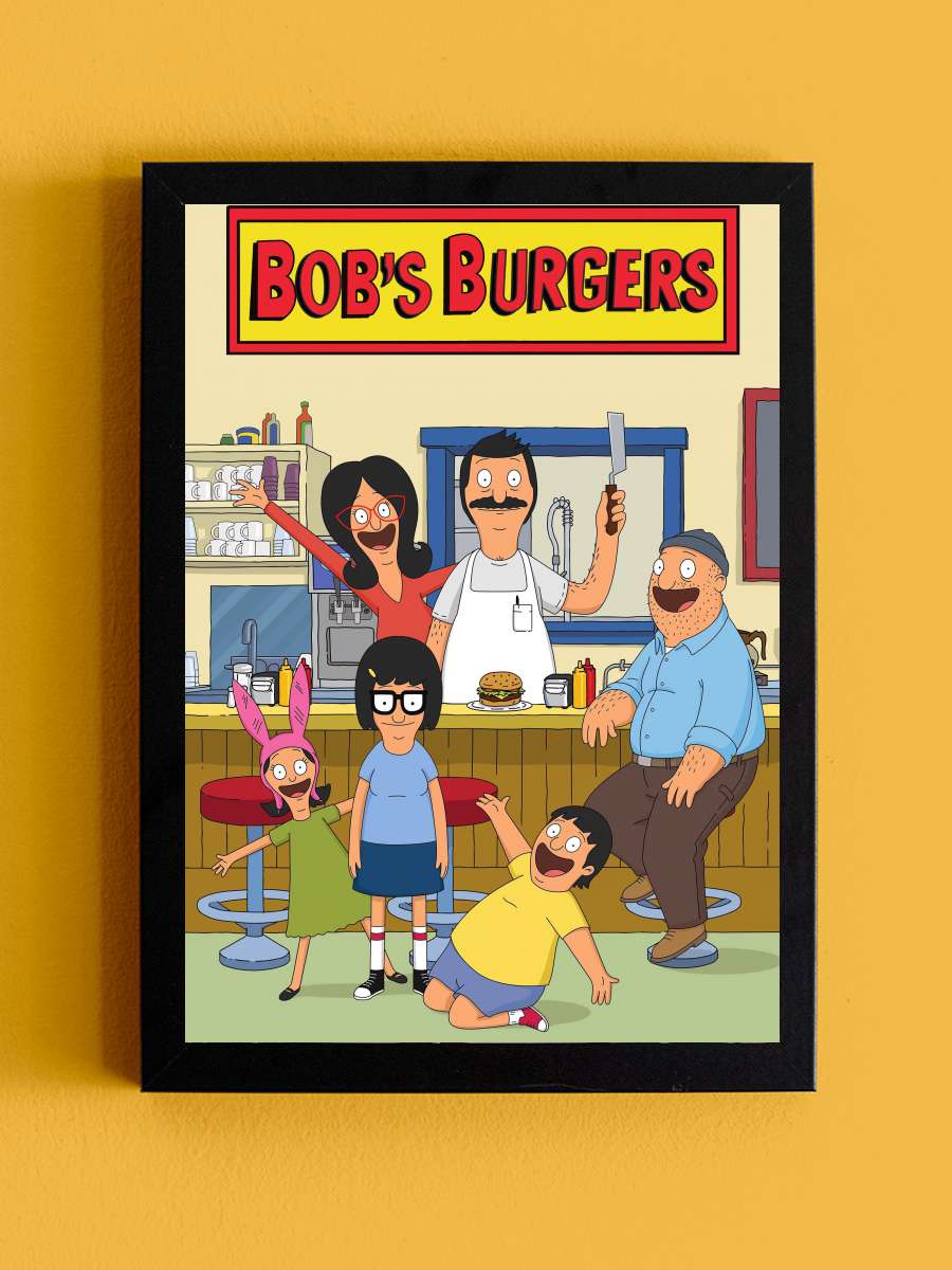 Bob's Burgers Dizi Tablo Siyah Çerçeveli Dizi Poster Duvar Tablo