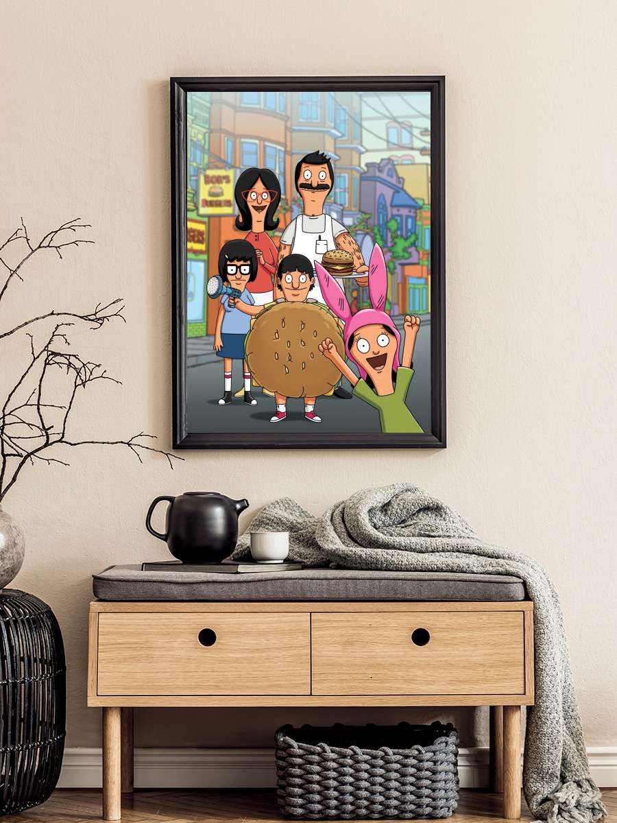 Bob's Burgers Dizi Tablo Siyah Çerçeveli Dizi Poster Duvar Tablo