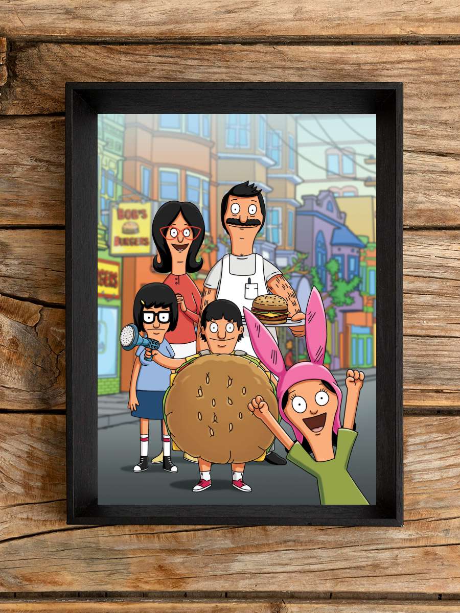 Bob's Burgers Dizi Tablo Siyah Çerçeveli Dizi Poster Duvar Tablo