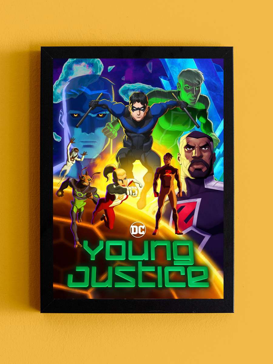 Genç Kahramanlar - Young Justice Dizi Tablo Siyah Çerçeveli Dizi Poster Duvar Tablo