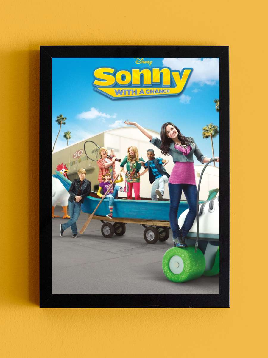 Sonny'nin Yıldızı - Sonny with a Chance Dizi Tablo Siyah Çerçeveli Dizi Poster Duvar Tablo