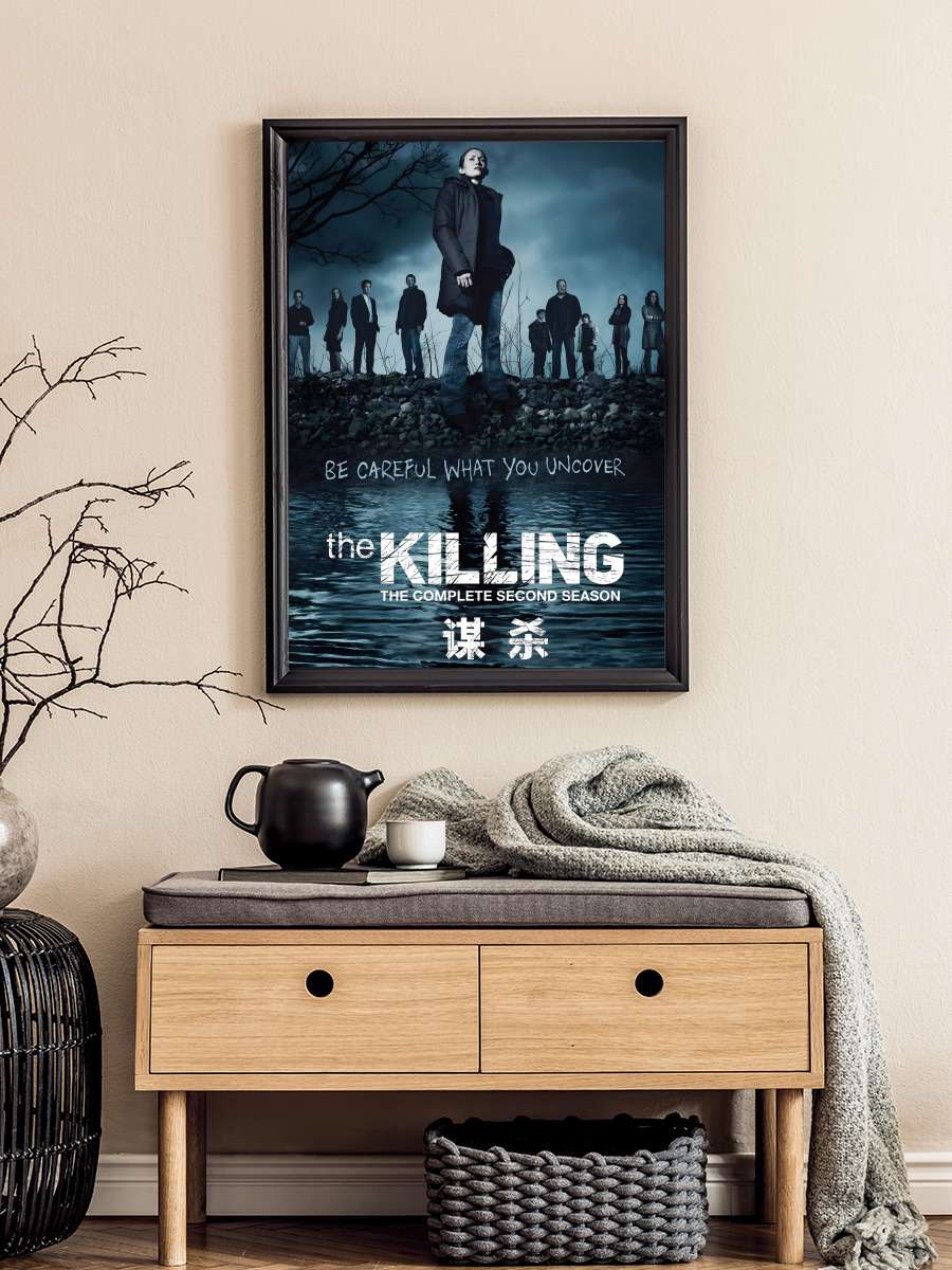 The Killing Dizi Tablo Siyah Çerçeveli Dizi Poster Duvar Tablo