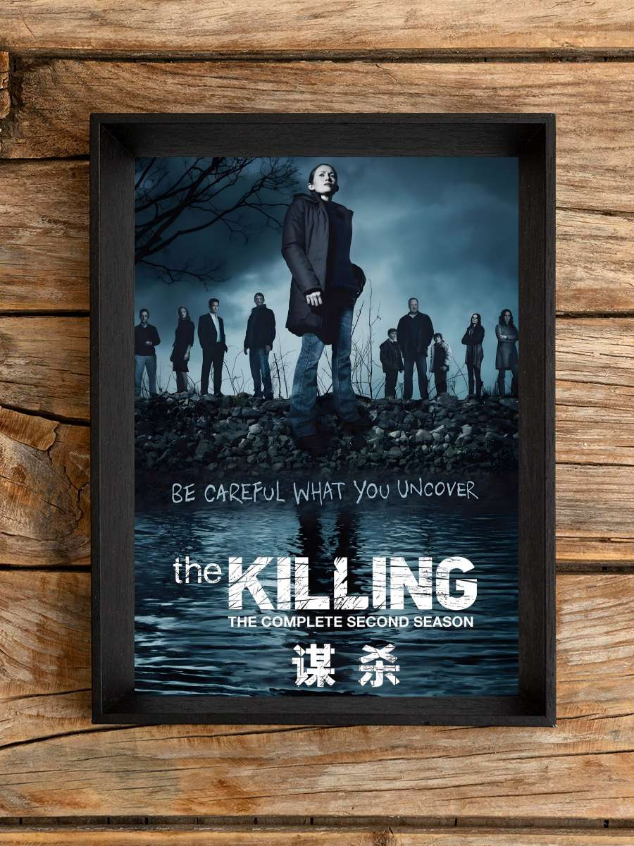 The Killing Dizi Tablo Siyah Çerçeveli Dizi Poster Duvar Tablo