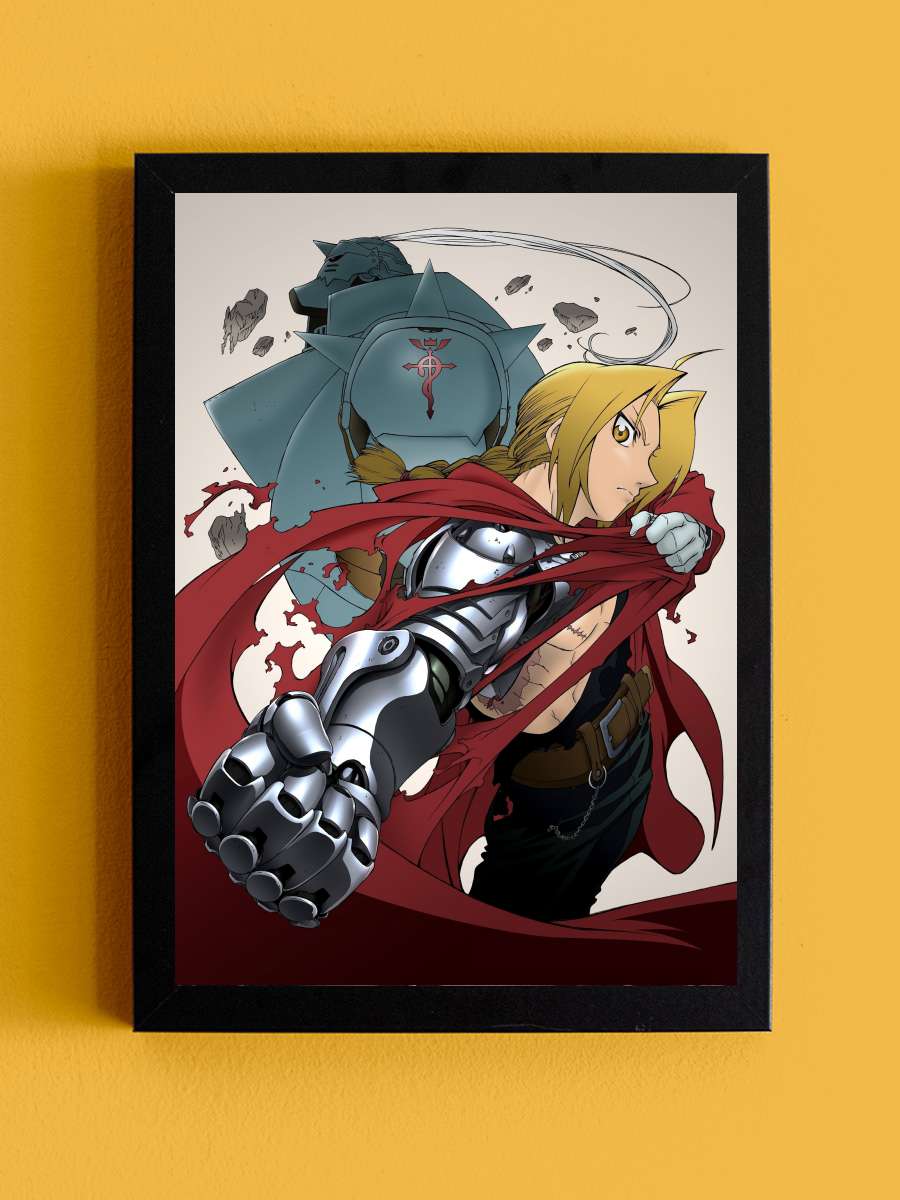 Metal Simyacı - 鋼の錬金術師 Dizi Tablo Siyah Çerçeveli Dizi Poster Duvar Tablo - En İyi Fiyatlarla