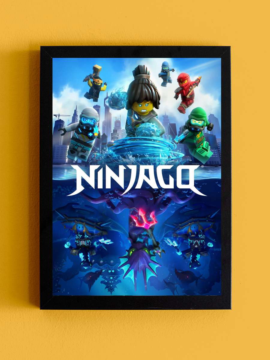 Ninjago: Spinjitzu'nun Ustaları - Ninjago: Masters of Spinjitzu Dizi Tablo Siyah Çerçeveli Dizi Poster Duvar Tablo