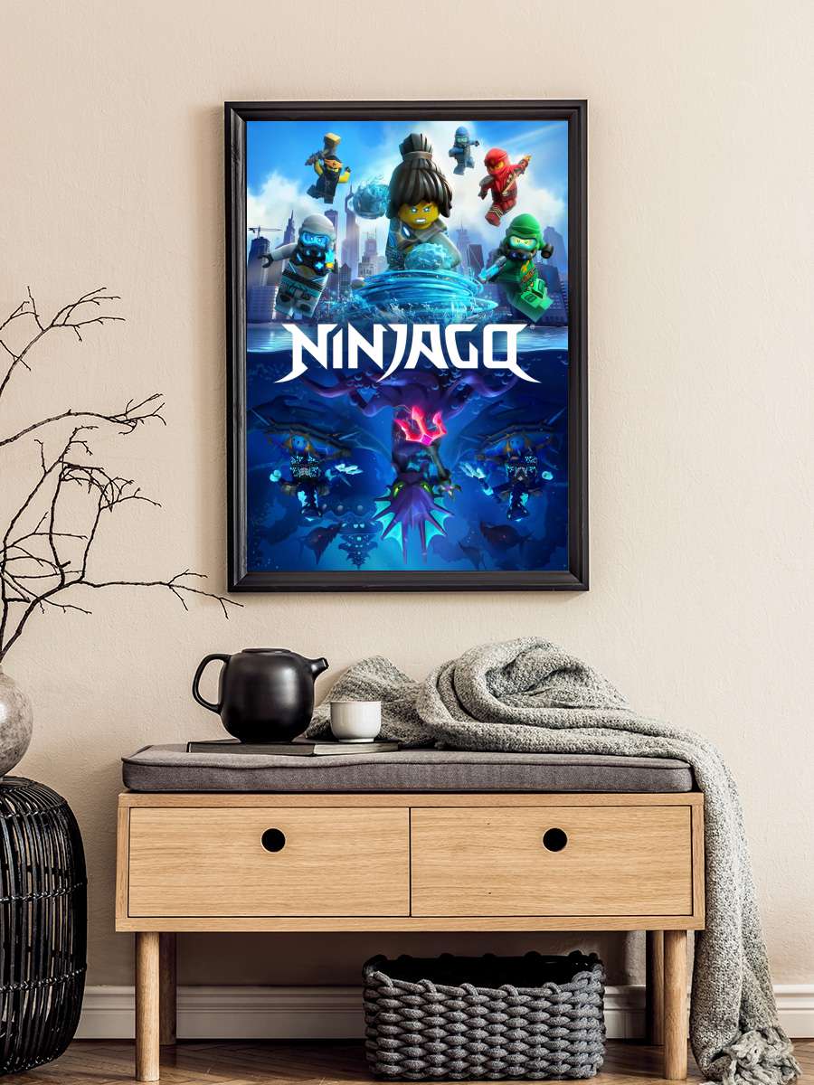 Ninjago: Spinjitzu'nun Ustaları - Ninjago: Masters of Spinjitzu Dizi Tablo Siyah Çerçeveli Dizi Poster Duvar Tablo
