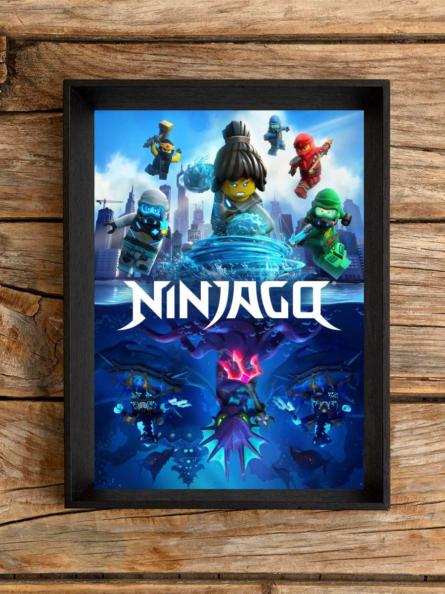 Ninjago: Spinjitzu'nun Ustaları - Ninjago: Masters of Spinjitzu Dizi Tablo Siyah Çerçeveli Dizi Poster Duvar Tablo