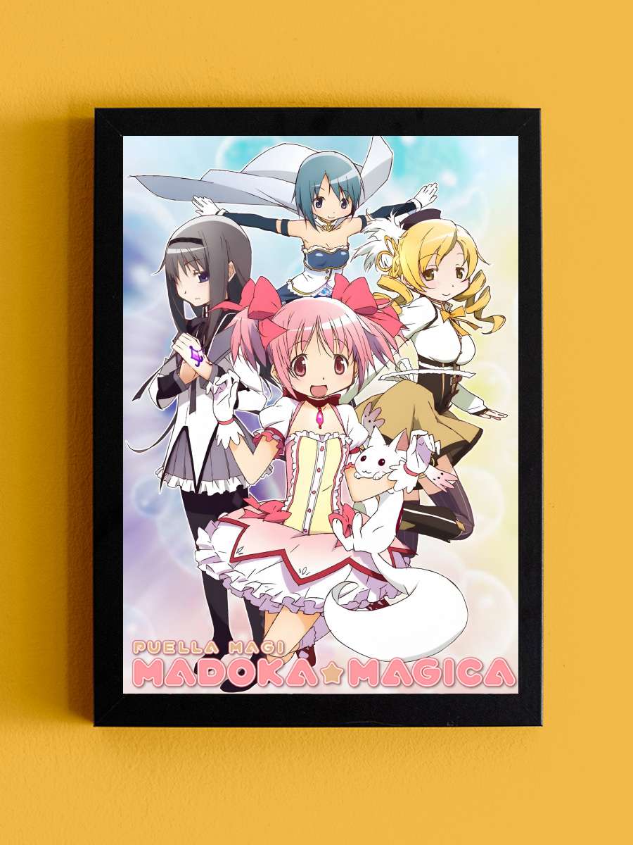 魔法少女まどか☆マギカ Dizi Tablo Siyah Çerçeveli Dizi Poster Duvar Tablo - En İyi Fiyatlarla