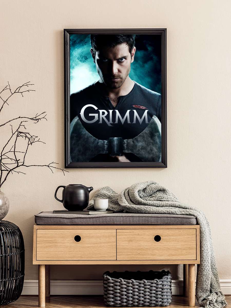 Grimm Dizi Tablo Siyah Çerçeveli Dizi Poster Duvar Tablo