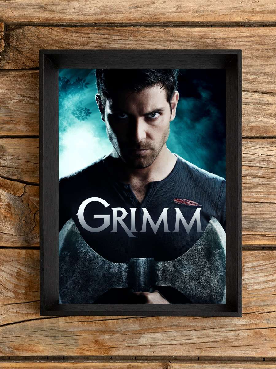 Grimm Dizi Tablo Siyah Çerçeveli Dizi Poster Duvar Tablo
