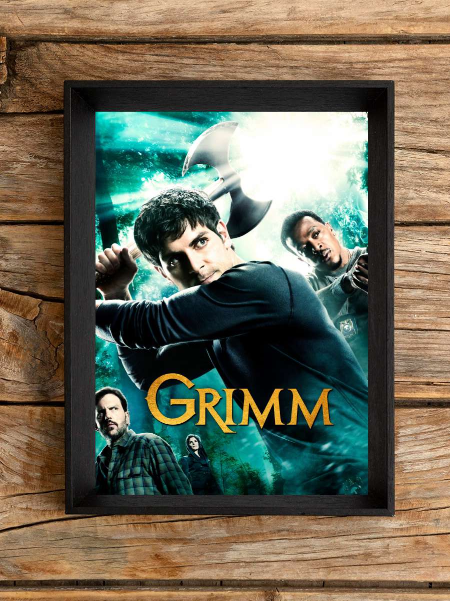 Grimm Dizi Tablo Siyah Çerçeveli Dizi Poster Duvar Tablo