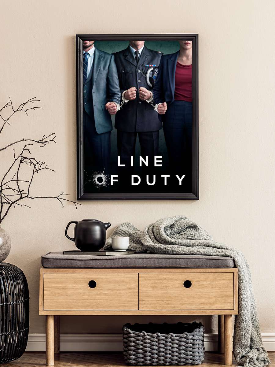 Line of Duty Dizi Tablo Siyah Çerçeveli Dizi Poster Duvar Tablo
