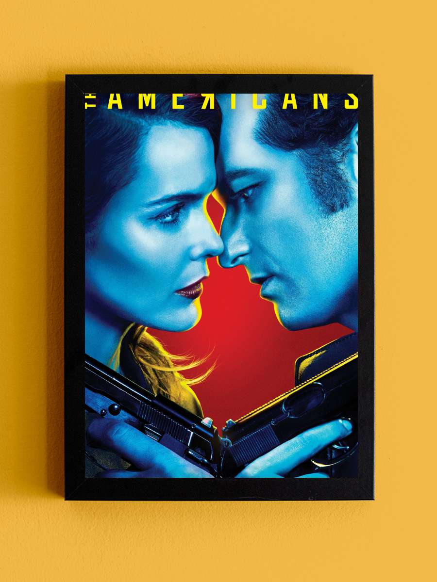 The Americans Dizi Tablo Siyah Çerçeveli Dizi Poster Duvar Tablo - En İyi Fiyatlarla